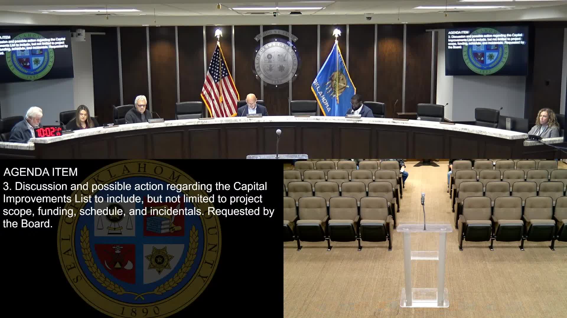 Owner’s representative reports progress on Oklahoma County ARPA projects; ICB columns may need structural work