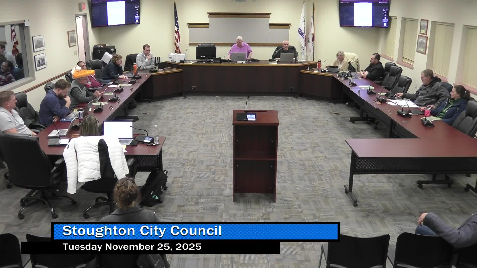 Stoughton council approves mutual-aid pact, amends industrial-park sale and advances farm purchase; wastewater rate increase set for second reading