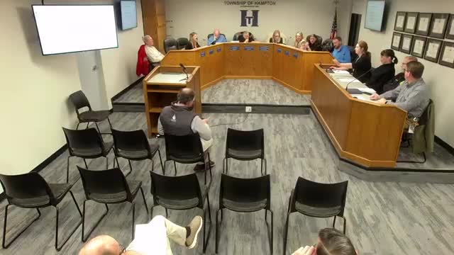 Hampton Township releases $620,025 in improvement security for First National Bank, approves Rylands subdivision and $10,000 zoning change order