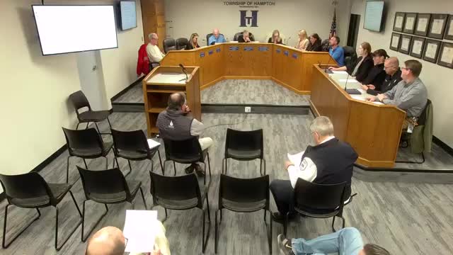 Hampton Township authorizes RFP for $1.5 million tax anticipation note and OKs up to $300,000 transfer to capital fund