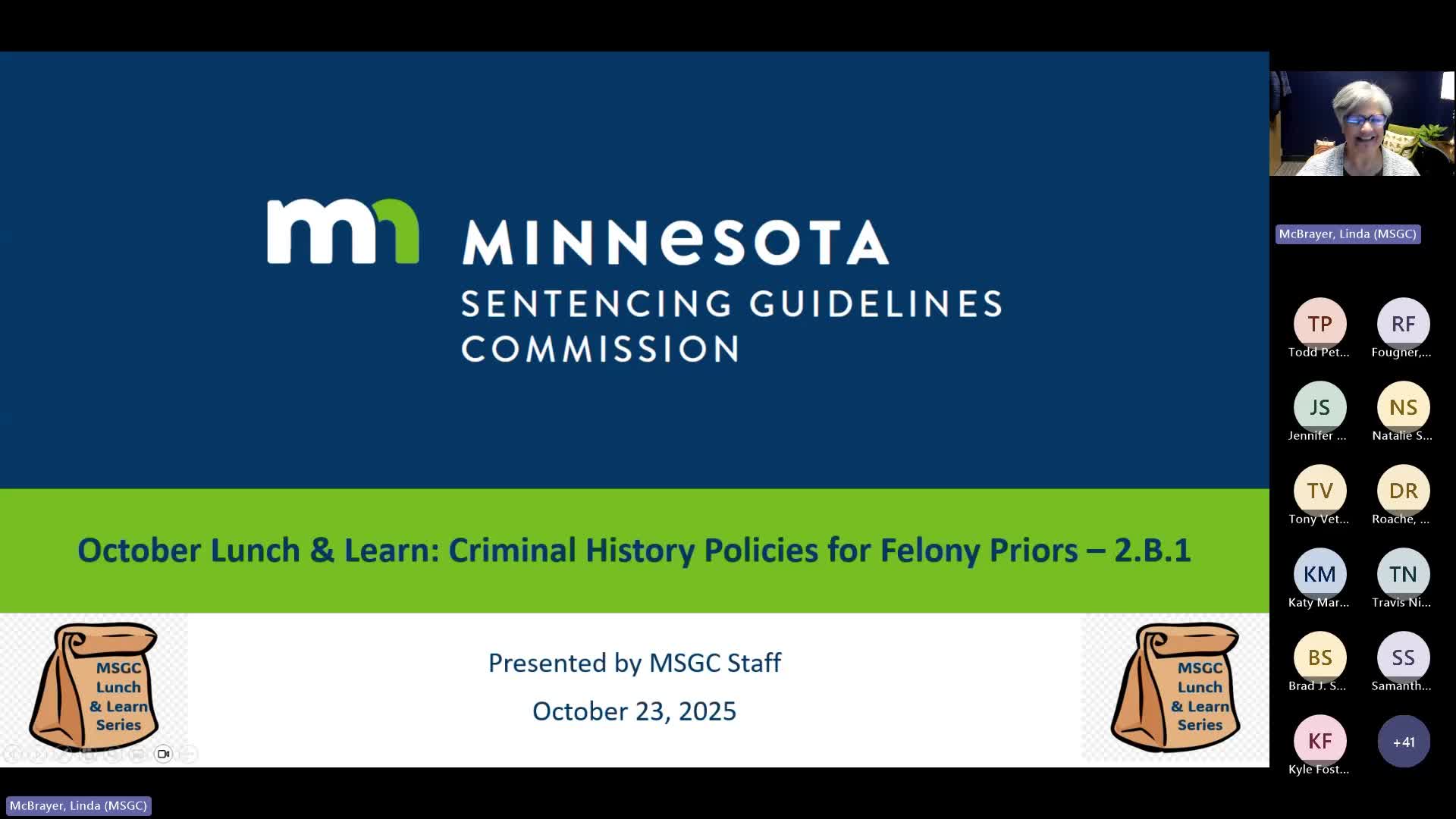 Sentencing Guidelines Commission webinar reviews which rules apply to felony priors and how to count them