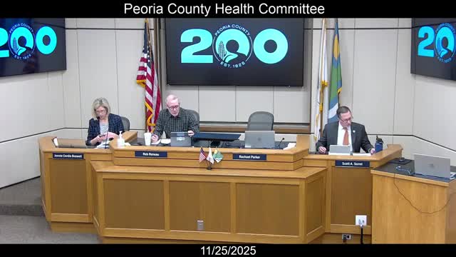 Peoria County Health Committee approves minutes, allows members and adjourns