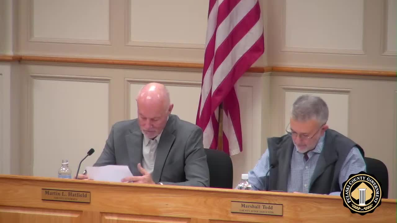 Pulaski County approves road, facility and personnel items including bridge invoice and hires