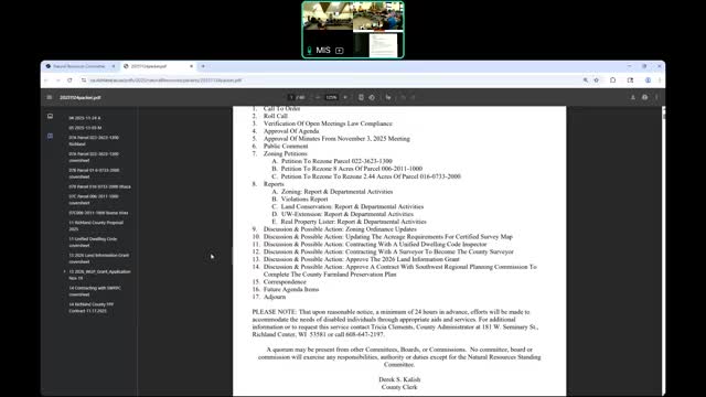 County planner warns of confusion over federal FSA letters and perpetual easements