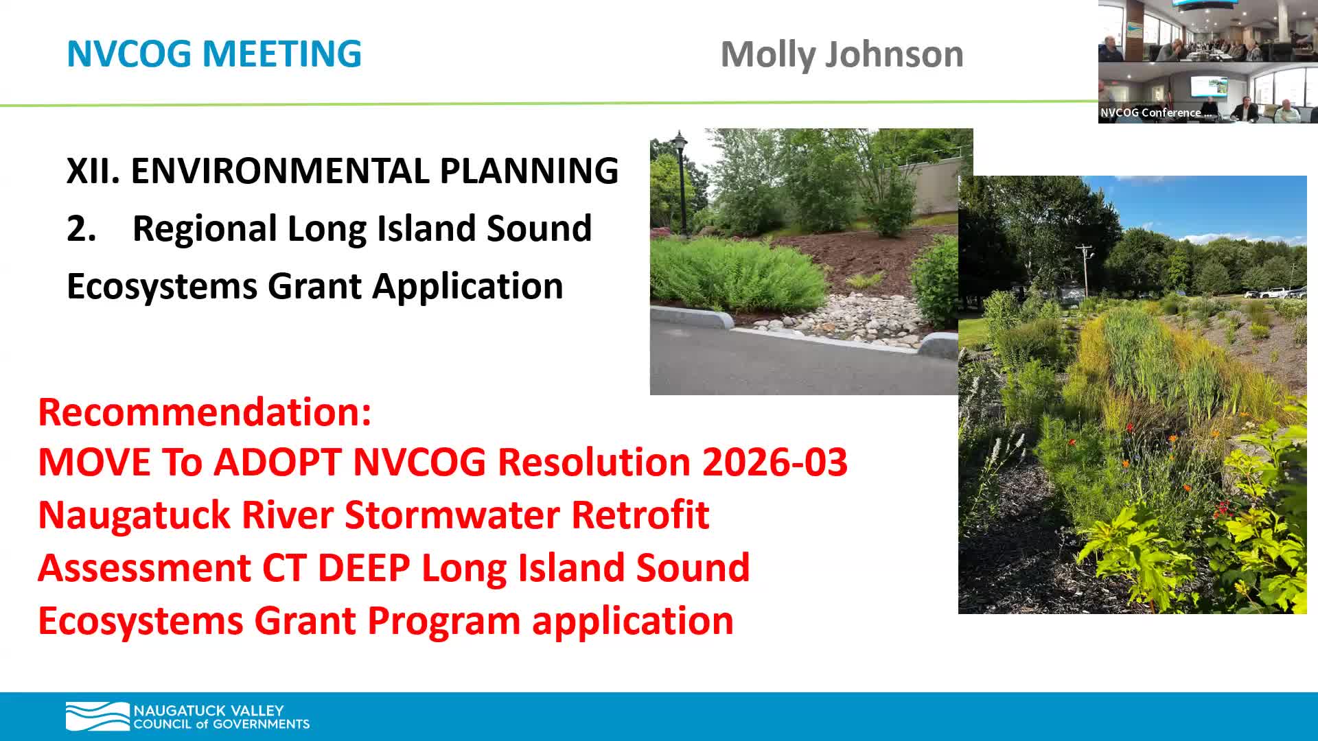 NVCOG to seek $7 million Long Island Sound grant for Upper Naugatuck River stormwater projects