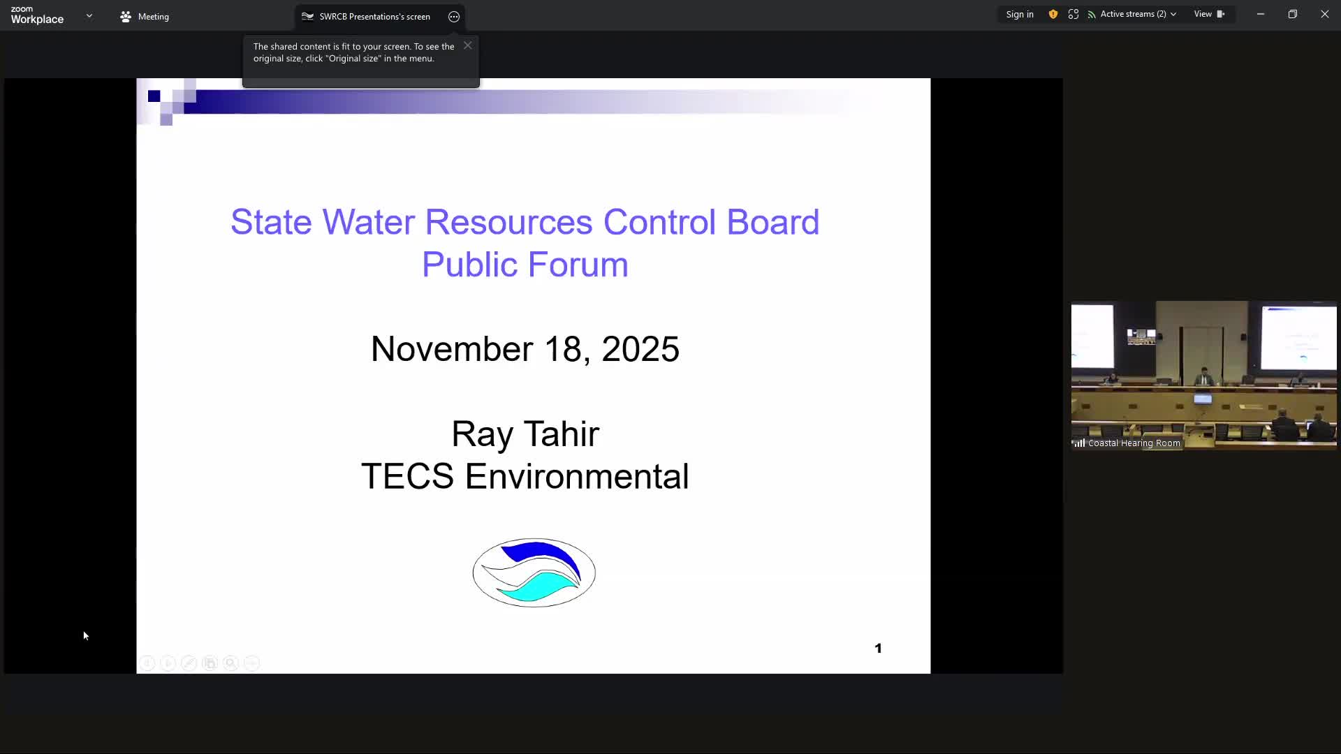Public forum: commenter accuses board counsel of misrepresenting law; river alliance praises staff science