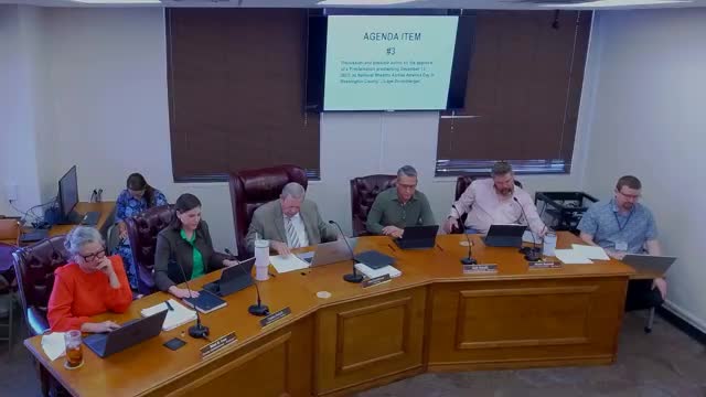 Votes at a glance: Washington County Commissioners Court actions, Nov. 25, 2025