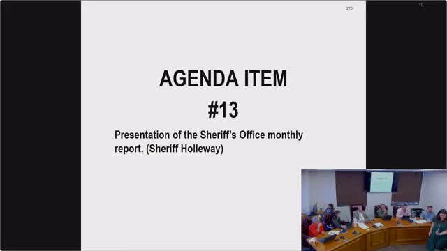 Sheriff reports October spike in crashes, steady clearance rates and staffing vacancies