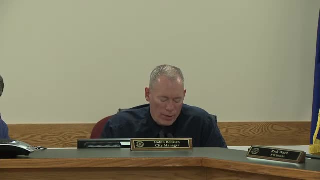 Manager outlines personnel changes, Washington Building cleanup, and schedules work session on water/sewer study