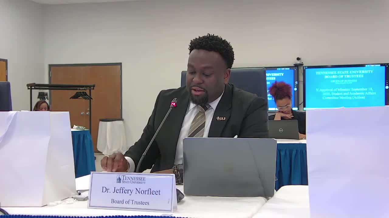 TSU reports steady progress on SACSCOC fifth‑year review and stronger freshman progression; 638 candidates to graduate in December