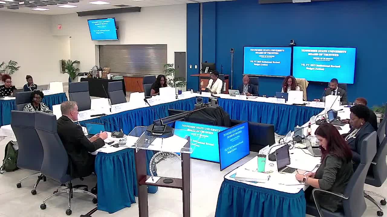 TSU trustees adopt revised FY2026 budget after $35 million state appropriation reduces projected deficit