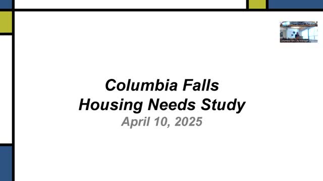 Columbia Falls planning commission forwards housing needs study to city council after presentation and public comment