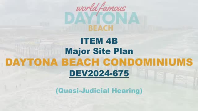 Planning Board approves major site plan for 21-story, 165-unit Daytona Beach Condominiums