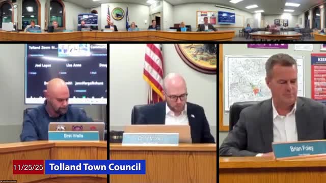 Tolland Council approves rule change extending first public-comment slot to three minutes