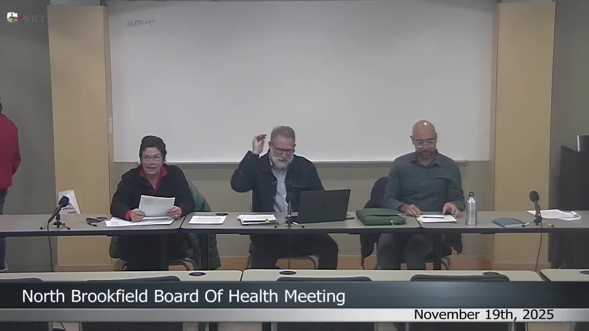 North Brookfield Board of Health accepts recycling grant; discusses staffing, website and permitting updates