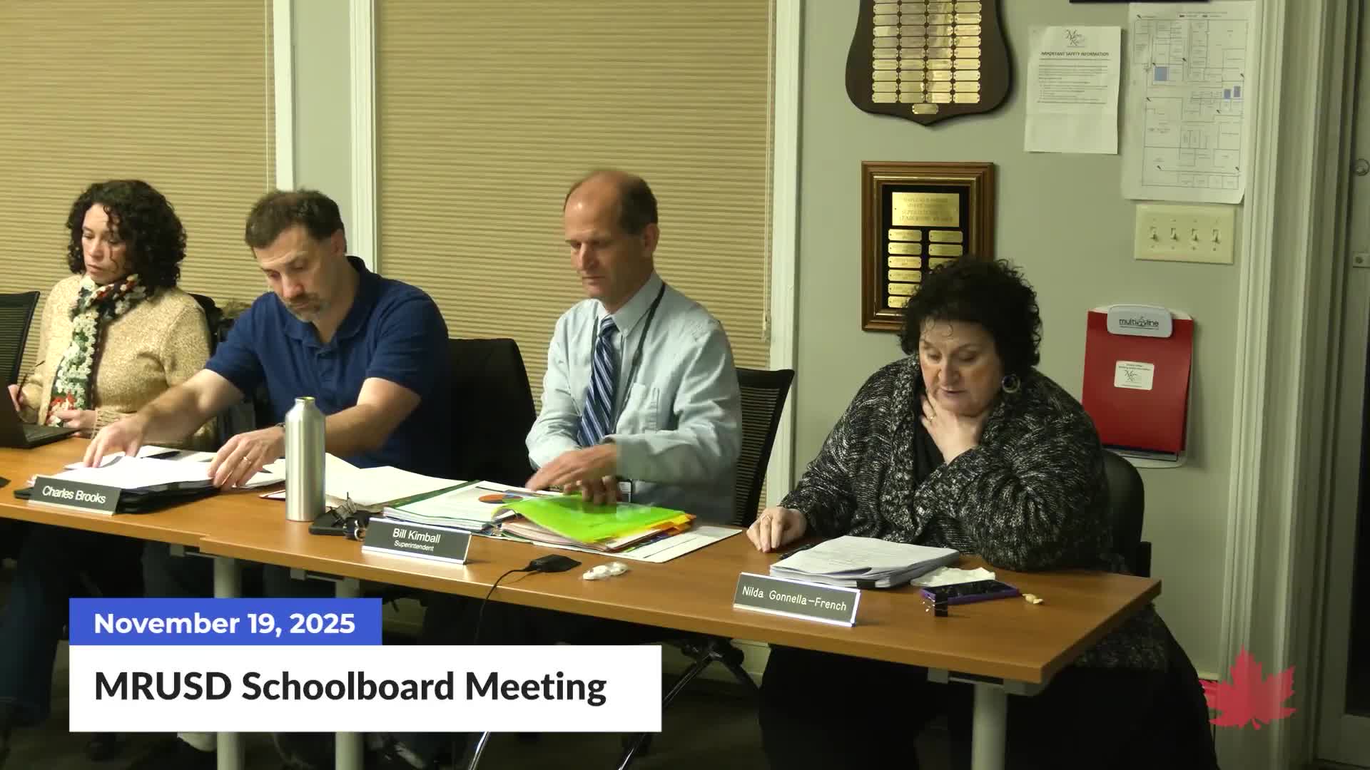 Maple Run board schedules executive review after district liaison report flags demographic outliers