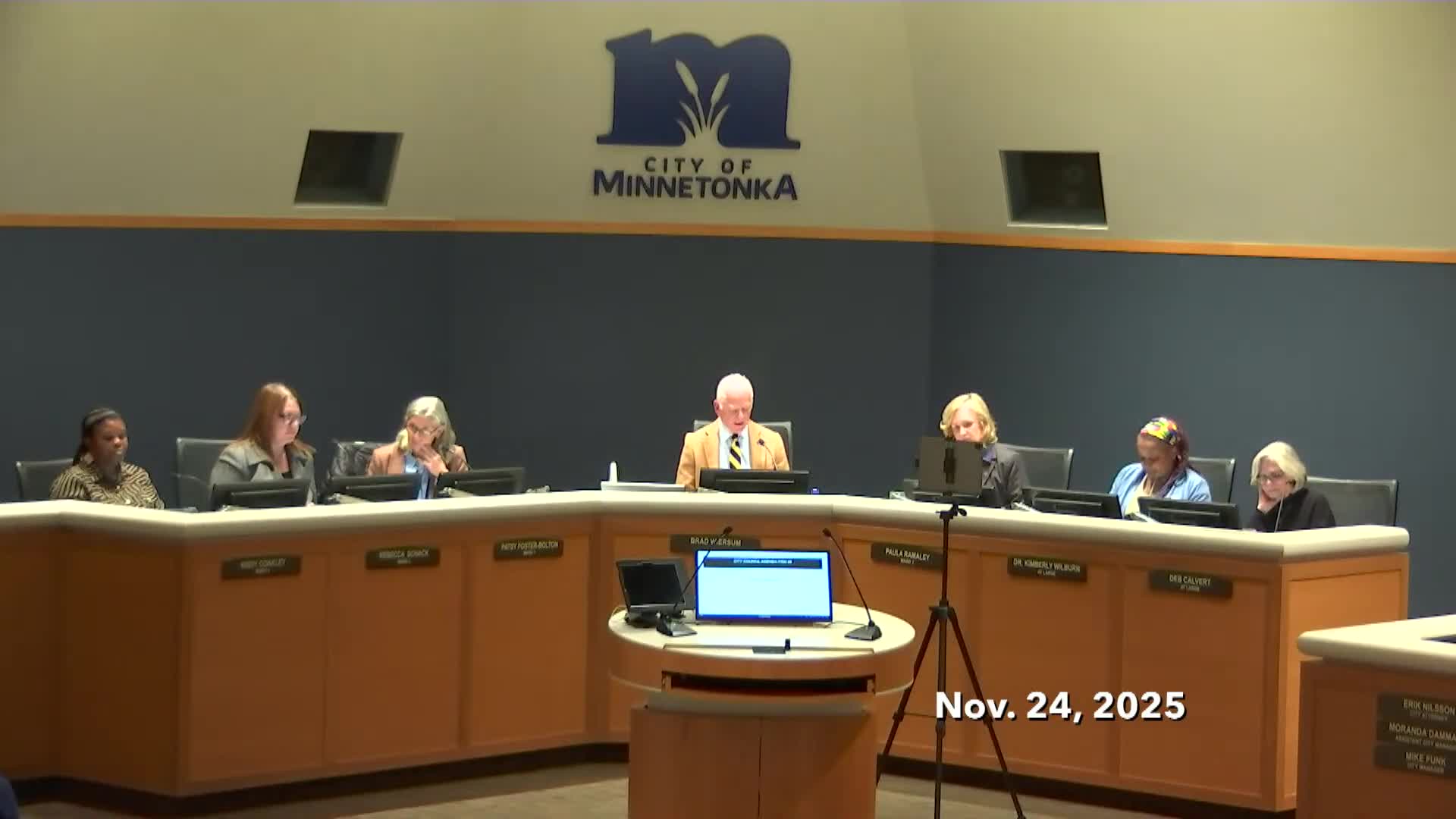 Minnetonka honors outgoing Mayor Brad Wearsome for decades of city leadership