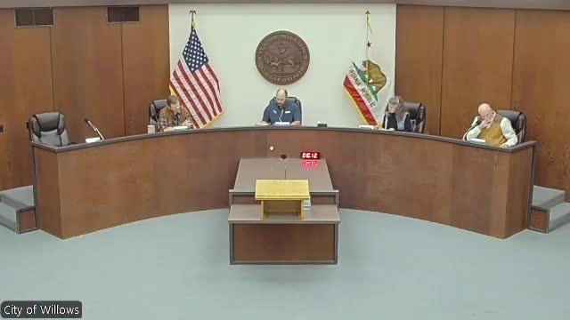 Votes at a glance: Willows City Council actions — consent calendar, board appointments, banners, 2026 calendar