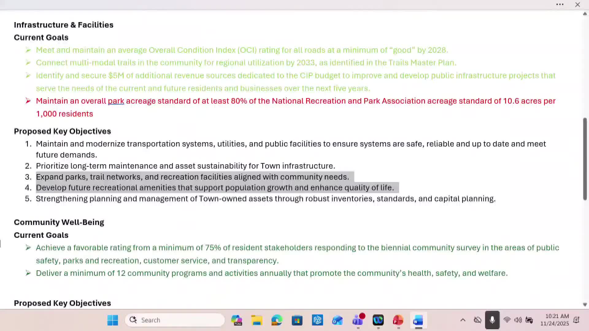 Sahuarita council, staff and consultants refine key objectives and prepare for priority‑based budgeting