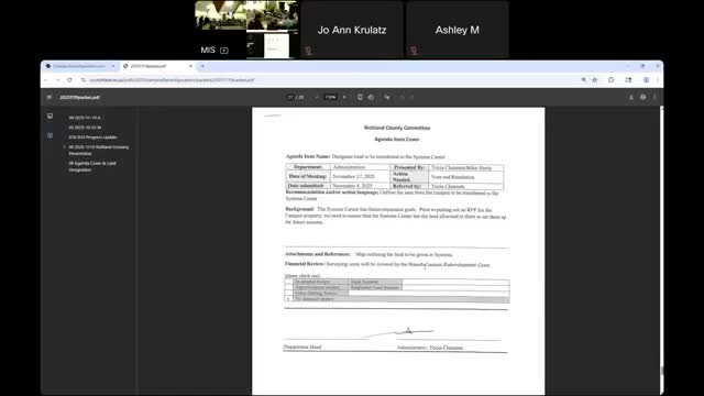 Committee reviews map to designate trails and land to Simons Center; Simons urges trails remain public