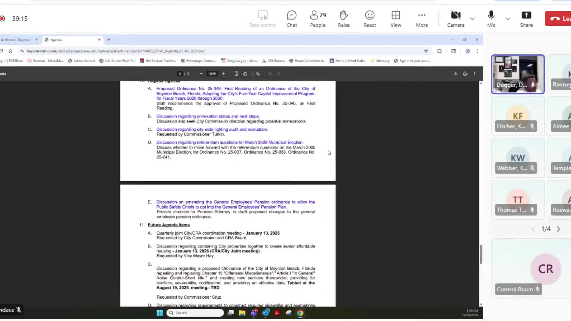 Boynton Beach commissioners remove broad annexation briefing, agree to focused January workshop