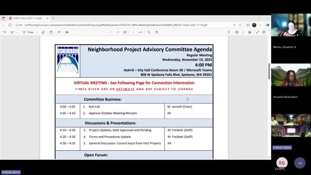 Impact committee approves October minutes; two members abstain