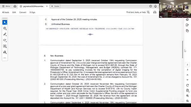 Wayne County committee approves $231,665.68 payment to finish prosecutor's digital imaging