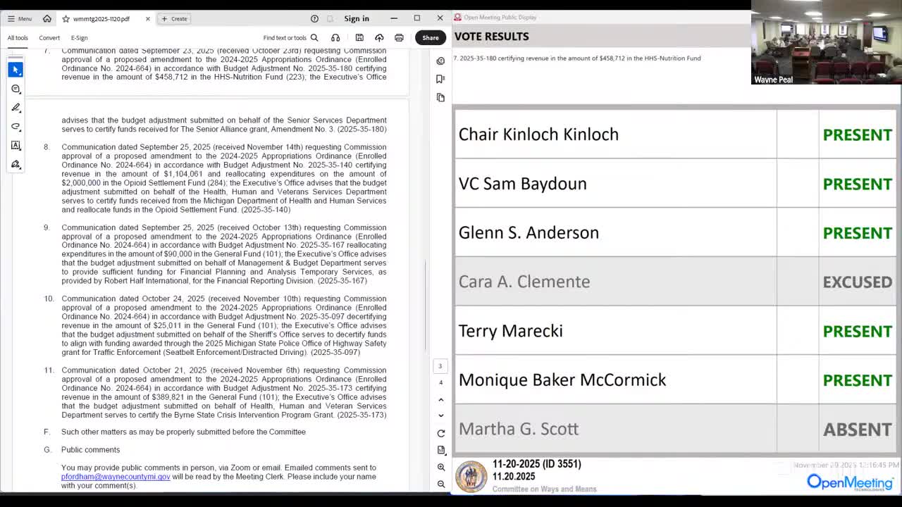 Wayne County outlines conservative strategy for opioid settlement funds and moves some amounts between pools