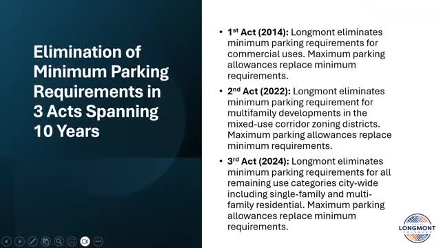 Longmont phased out parking minimums and introduced parking maximums to free land for housing
