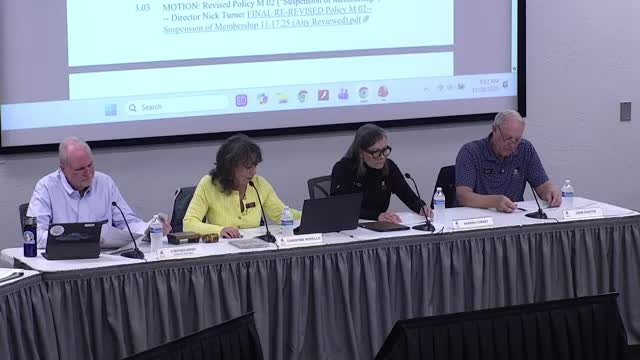 Board approves changes to membership-suspension policy, adds 15-day hearing timeline