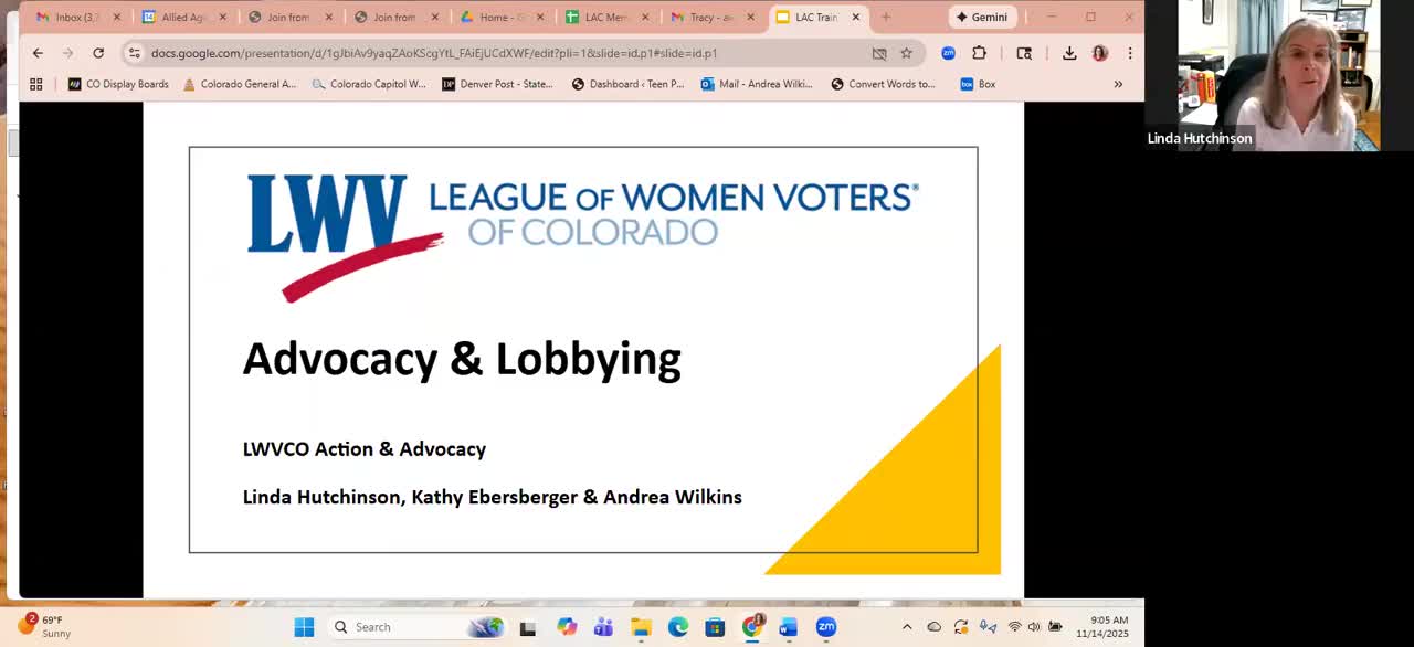 League of Women Voters of Colorado launches LAC training ahead of 2026 session