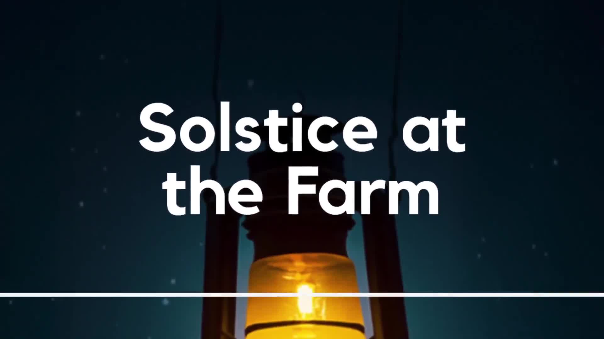 Farrell McQuarter Park's Solstice at the Farm set for Dec. 21