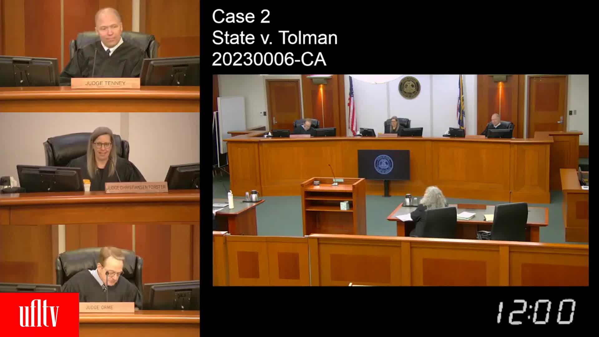Utah appellate panel hears challenge to remote child testimony and counsel’s objections in State v. Tolman