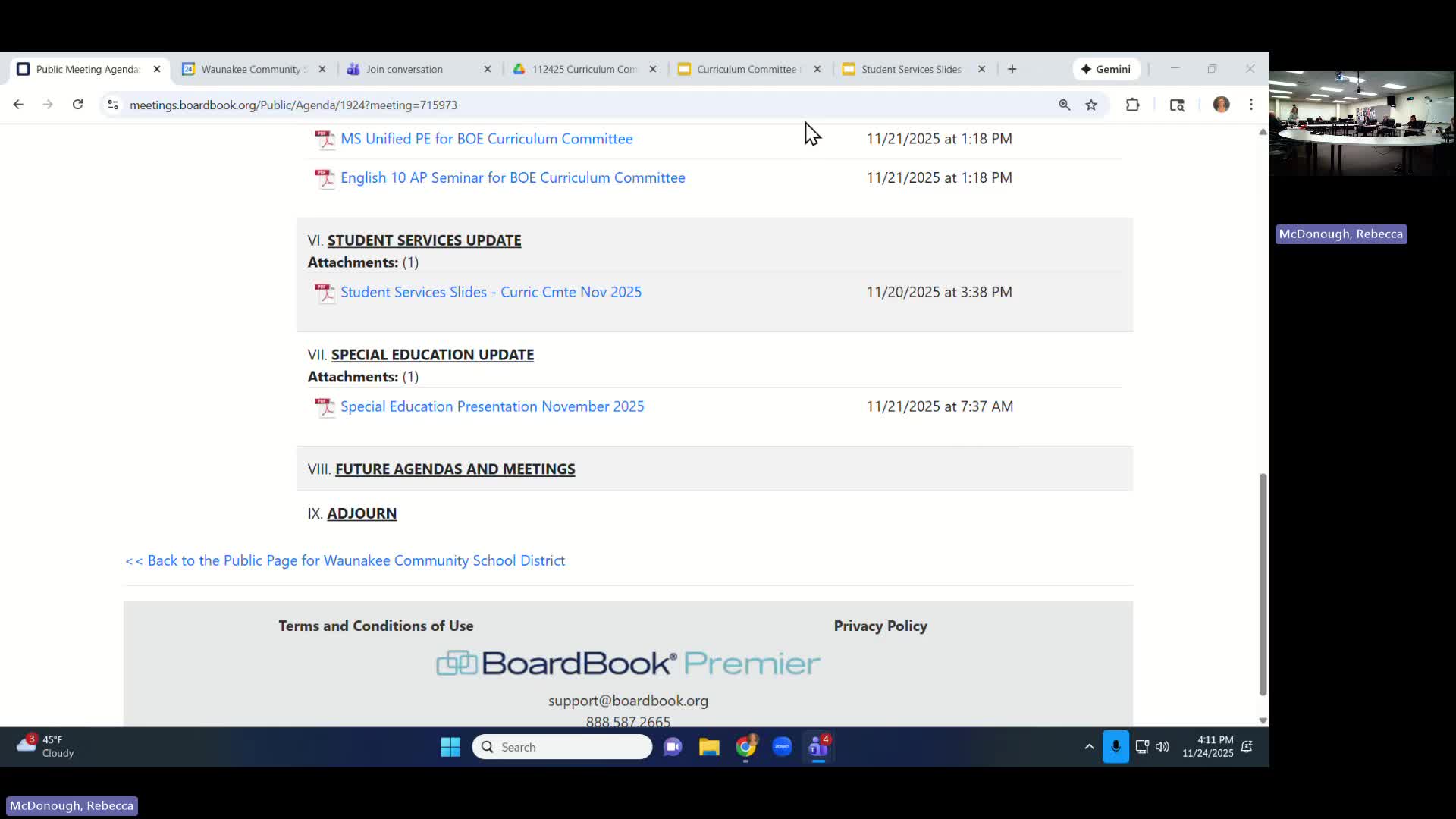 Waunakee committee hears extended student-services briefing and update on 'Wanna Grow' alternate program