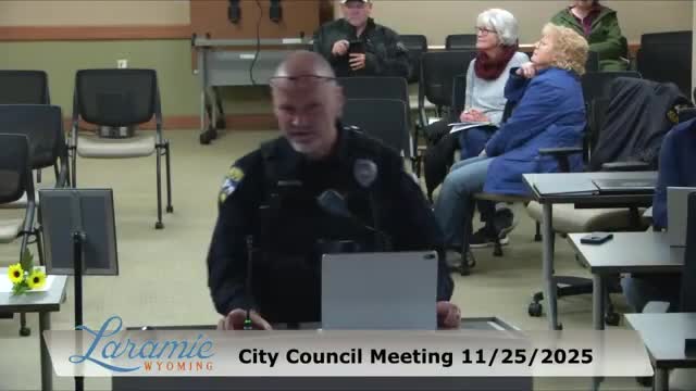 Police tell council Laramie’s muffler rule is more enforceable than decibel ordinance; equipment and wind limits hinder Chapter 8 use