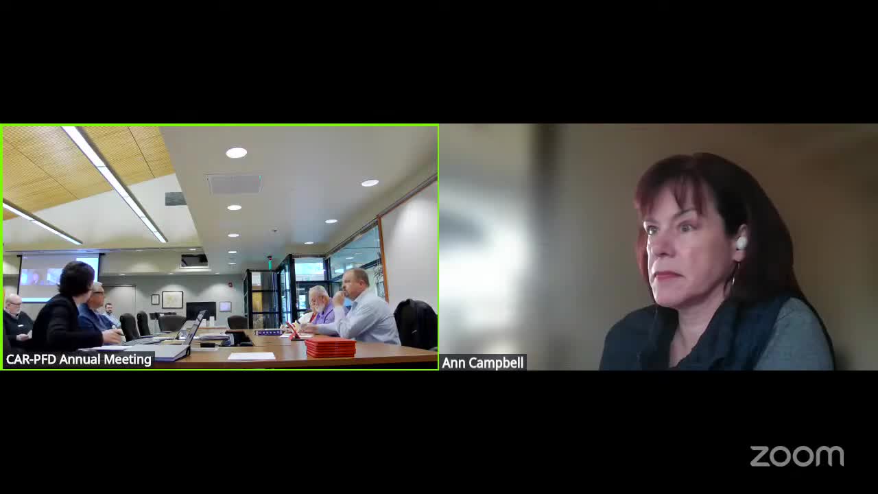 CAR PFD board reviews governance, state statute updates and potential charter conflict with statewide association