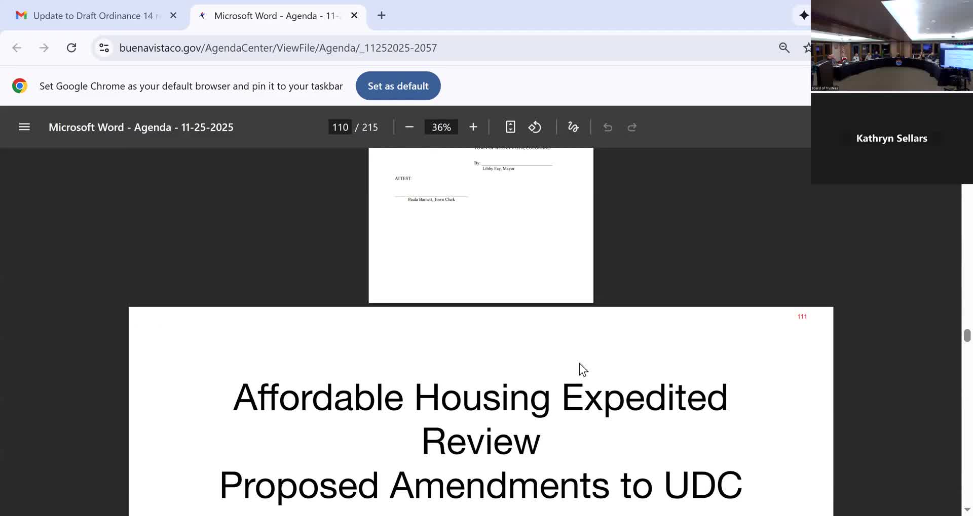 Buena Vista adopts expedited-review code to qualify for Proposition 1‑23 housing funds