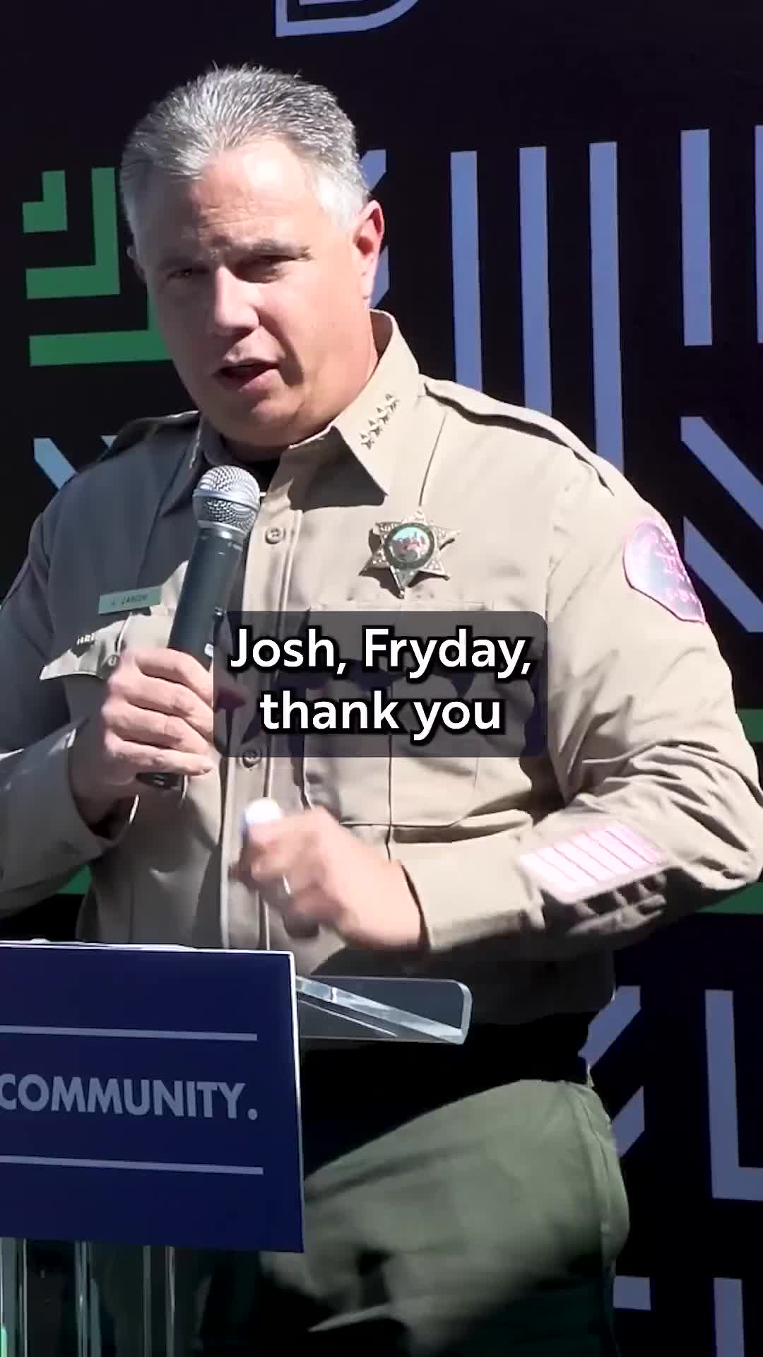 Unidentified speaker urges Central California residents to volunteer for men’s service challenge