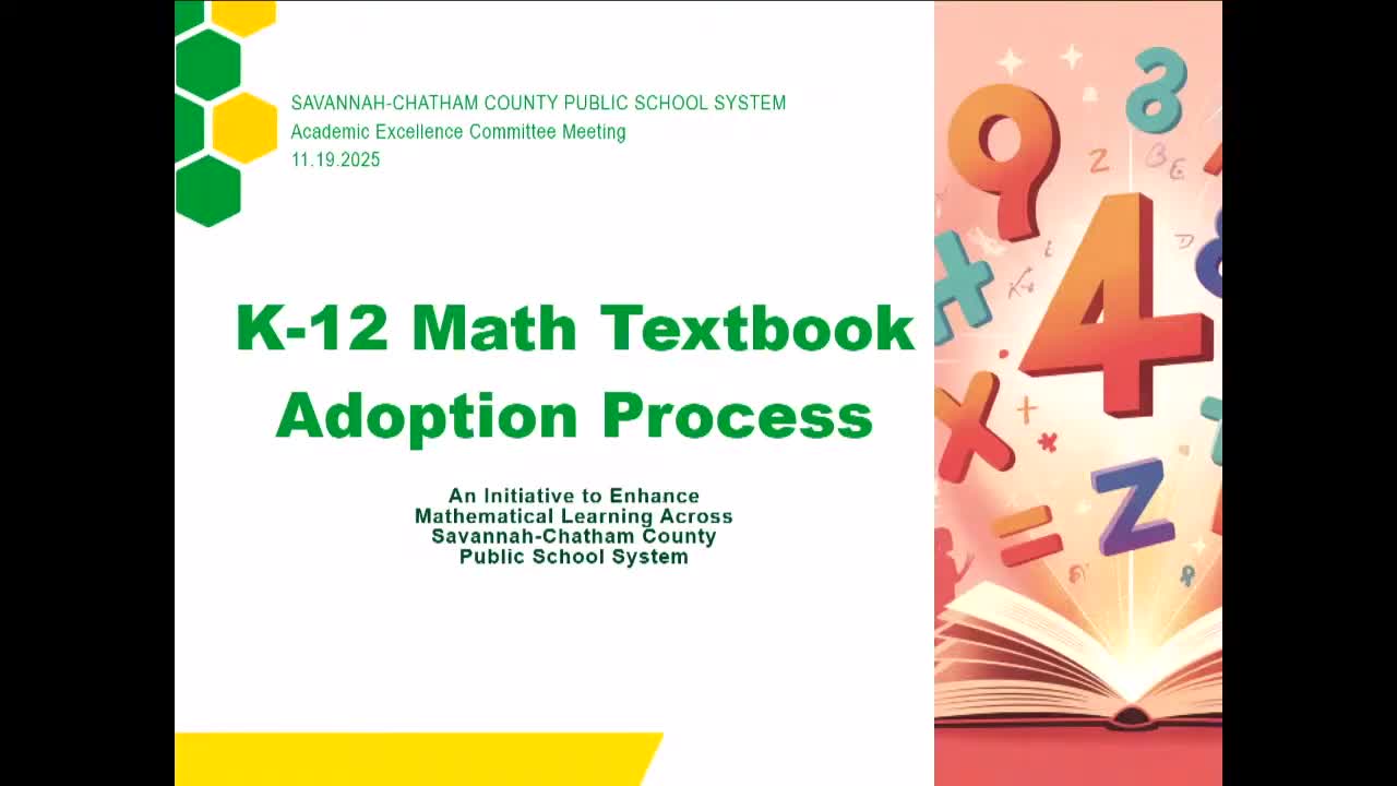 Committee outlines math textbook RFP, classroom pilots and cost considerations