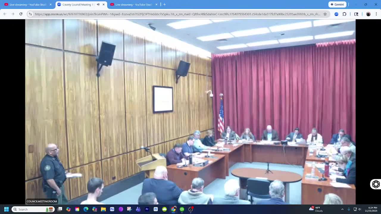 County authorizes DA to sign airport law-enforcement agreement; council debates need and cost-sharing