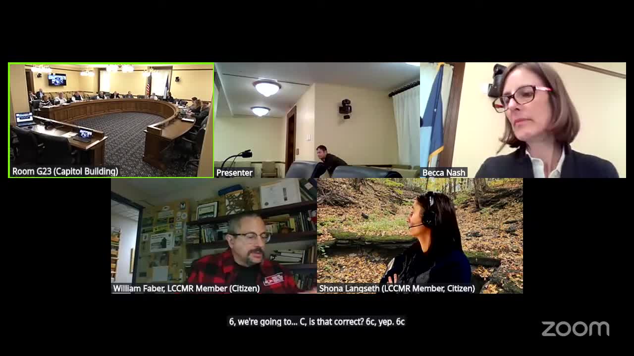 LCMR directs staff to draft bill narrowing DNR approval of ENRTF land acquisitions, extending review time