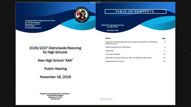 Board approves rezoning plan tied to new Osceola County high school opening in August 2026