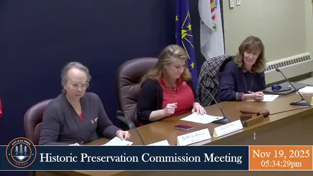 La Porte preservation commission briefs state review of 205 Remley Street project