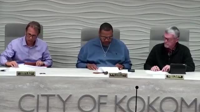 Kokomo council passes redevelopment resolution, multiple rezonings and PUD approvals; several items approved on suspension of rules