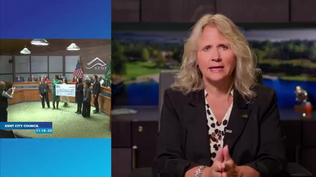 Kent city employees donate $14,500 to Children's Therapy Center; food drive runs through Dec. 15