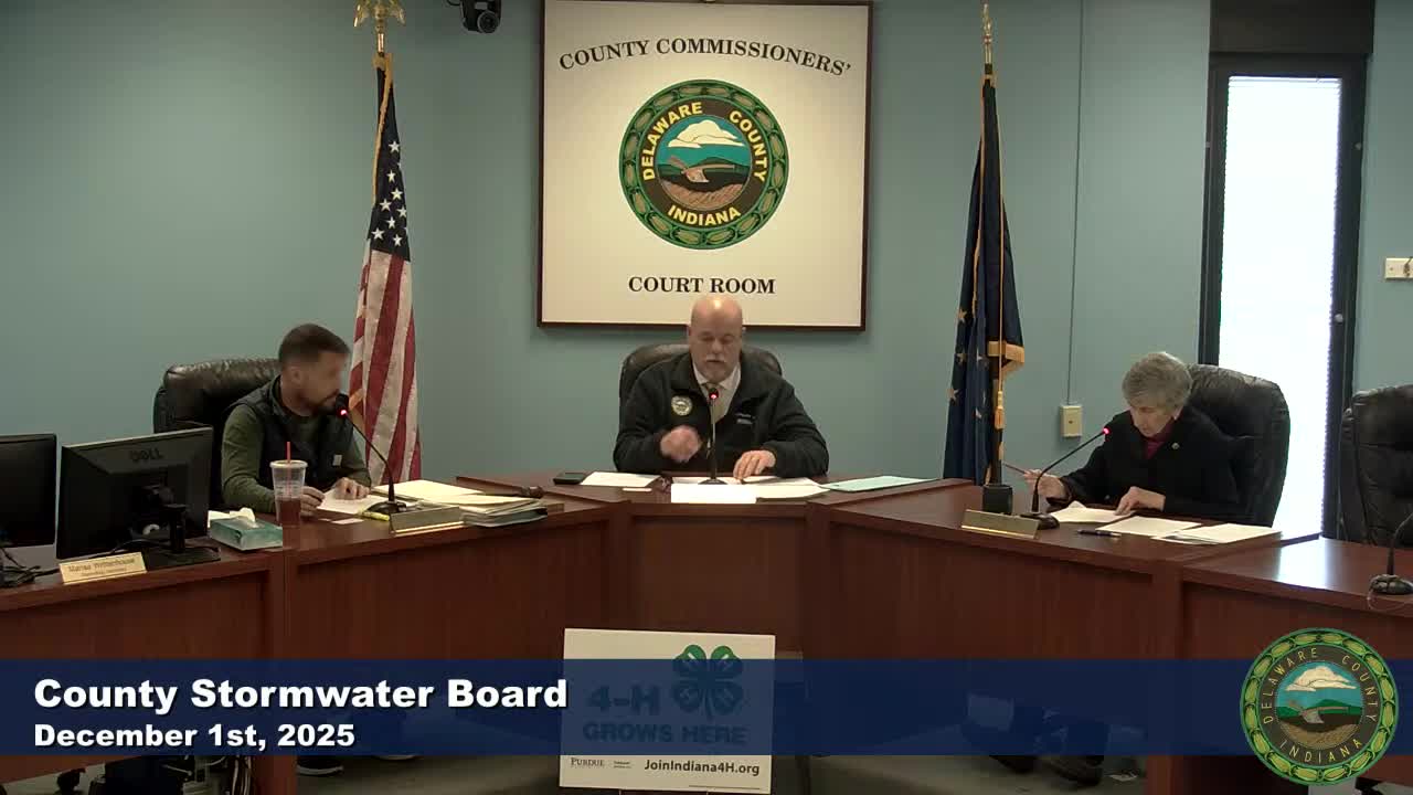 Delaware County Stormwater Board adopts resolution to buy used Timco street sweeper for $20,000