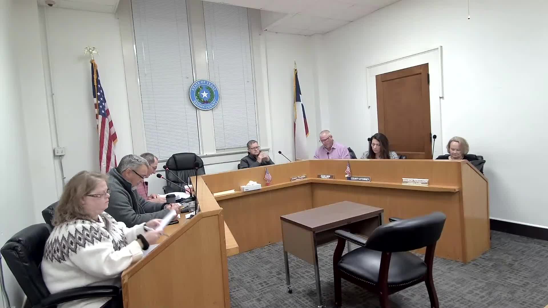 Brown County moves to executive session on personnel; technical response team to submit written report