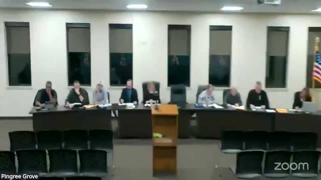 Pingree Grove OKs conditional acceptance of CLN‑2 collector roads after debate over developer plowing and long‑term road risk