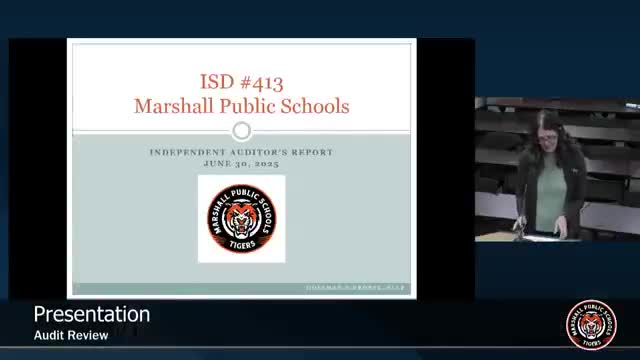 Marshall Public Schools receives clean audit; board approves 2024-25 financial report