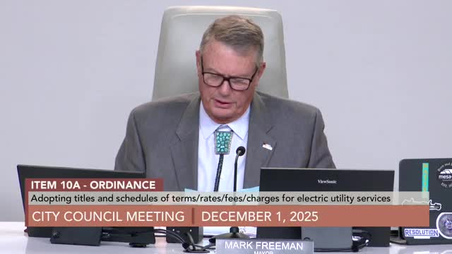 Mesa council approves utility rate adjustments after weeks of debate and extensive public comment